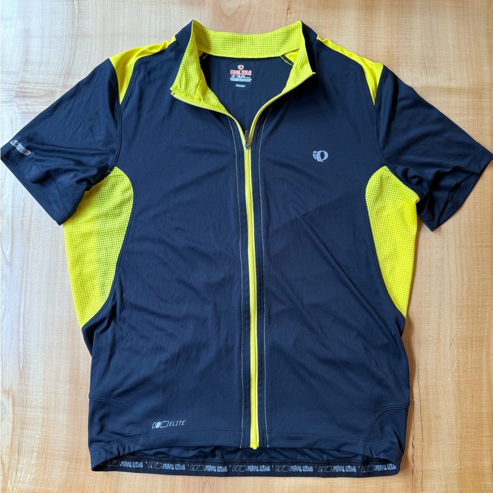 Pearl Izumi Men's Black and Yellow Lightweight Jacket